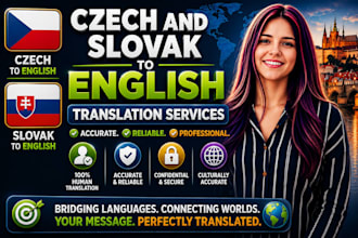 translate czech, slovak to english and vice versa translation
