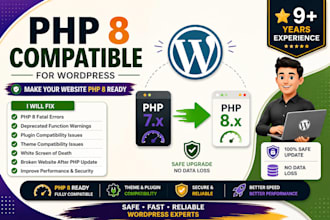 make your wordpress website PHP 8 compatible