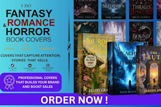 do fantasy, romance, or adventure book cover design