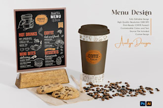 do restaurant menu design, modern food menu or digital menu