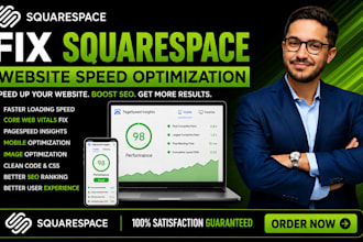 optimize squarespace website speed core web vitals improve google pagespeed fast
