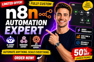 build n8n ai agent, n8n automation, n8n workflow and ai workflow automation