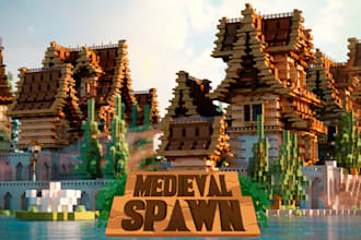 buid a custom minecraft city, castle, spawn or hub