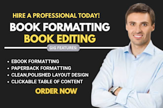 format your fiction manuscript nonfiction ebook formatting kindle kdp formatting