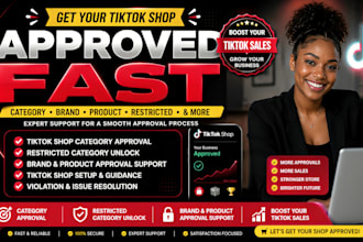 fix tiktok shop category approval brand approval unlock restricted category