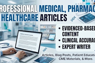 write professional medical, pharmacy, and healthcare articles