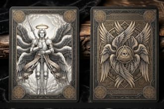 design custom card game board game tcg trading cards tarot card game art