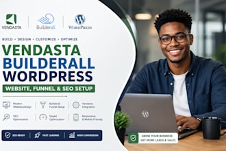 build vendasta builderall website funnel wordpress and seo setup