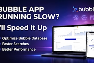 optimize bubble io app speed, performance, workload units and database