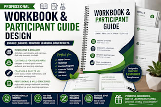 create a professional workbook and participant guide for your course