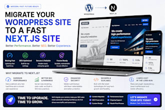 migrate your wordpress site to a fast next js site with SEO and UI