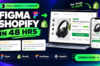 convert figma to shopify landing page using replo, shopify developer