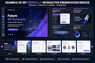 create a professional interactive powerpoint presentation