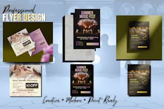 design a professional flyer or poster in canva
