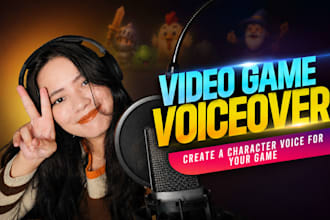 perform a character voice for video game, cartoon animation, or fantasy project