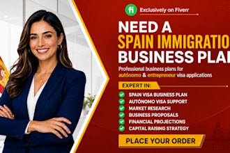 write a spain immigration business plan for autónomo and entrepreneur visa