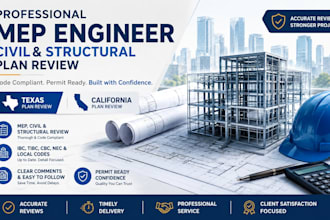mep engineer civil and structural engineering review of plans texas california