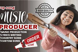 create custom songs, music production, professional vocals and instrumentals