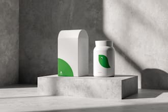 design premium label, pouch and box packaging