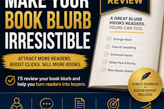 review your book blurb to attract more readers