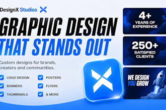 design a professional logo, banner, thumbnail or poster