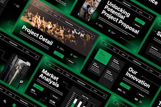 design or redesign business slides for company presentation