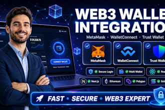 integrate walletconnect metamask trust wallet web3 crypto wallet dapp