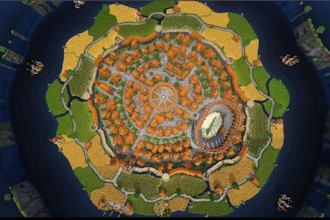 build custom minecraft map city spawn lobby castle survival world builder server