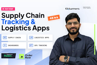 build custom supply chain tracking dashboard and logistics app