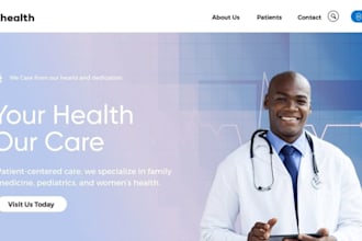 build squarespace dialysis center website medical treatment booking website