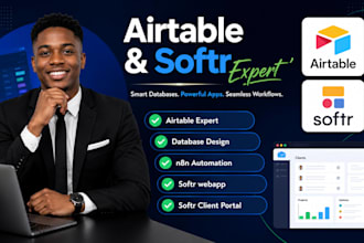 setup airtable database automation airtable CRM softr webapp n8n automation