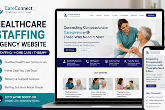 healthcare staffing agency website staffing website home care, therapy website