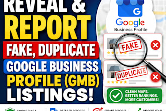 reveal and report fake, duplicate local gmb listing on google map, gmb ranking