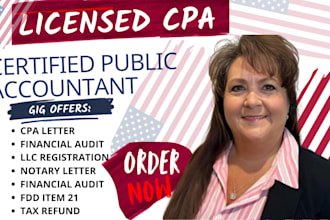 prepare CPA letter franchise agreement financial statement