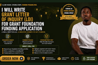write grant letter of inquiry loi for grant foundation funding application