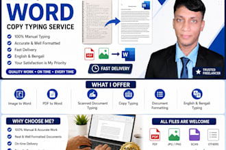 manually convert image to text, PDF to word, copy typing