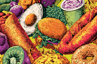food pop art of your food pop art