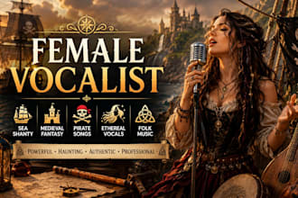 sing sea shanty, medieval fantasy, pirate song, ethereal vocals, folk song