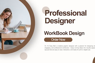 design professional textbook, workbook, journal, and book layout