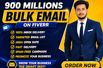 send 950 million bulk email blast, blast email and email marketing campaign