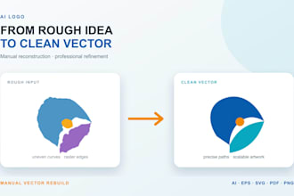 professionally vectorize and refine your ai generated logo