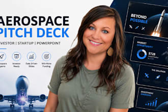 design aersospace PPT presentation,investors pitch desk,startup pitch deck