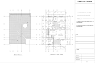 design house permit plans and building permit drawing for city approval