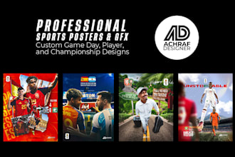 design professional sports posters and matchday graphics for you