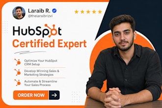 setup hubspot CRM, pipelines, and workflow automation