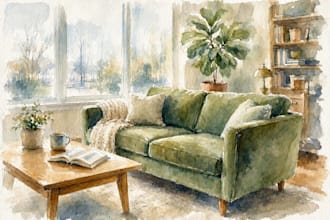 turn your home into watercolor painting