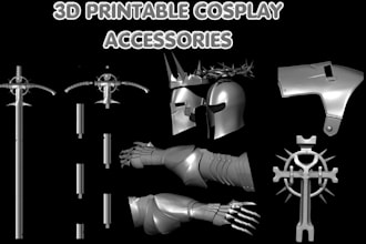 design 3d printable cosplay sward 3d cosplay props 3d weapons armor accessories
