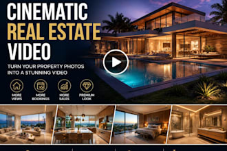 create a cinematic real estate marketing video for your property