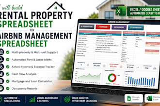 create a rental property spreadsheet for landlords and airbnb hosts