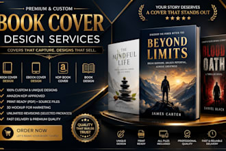 design book cover design, ebook cover design, kdp book cover, book design